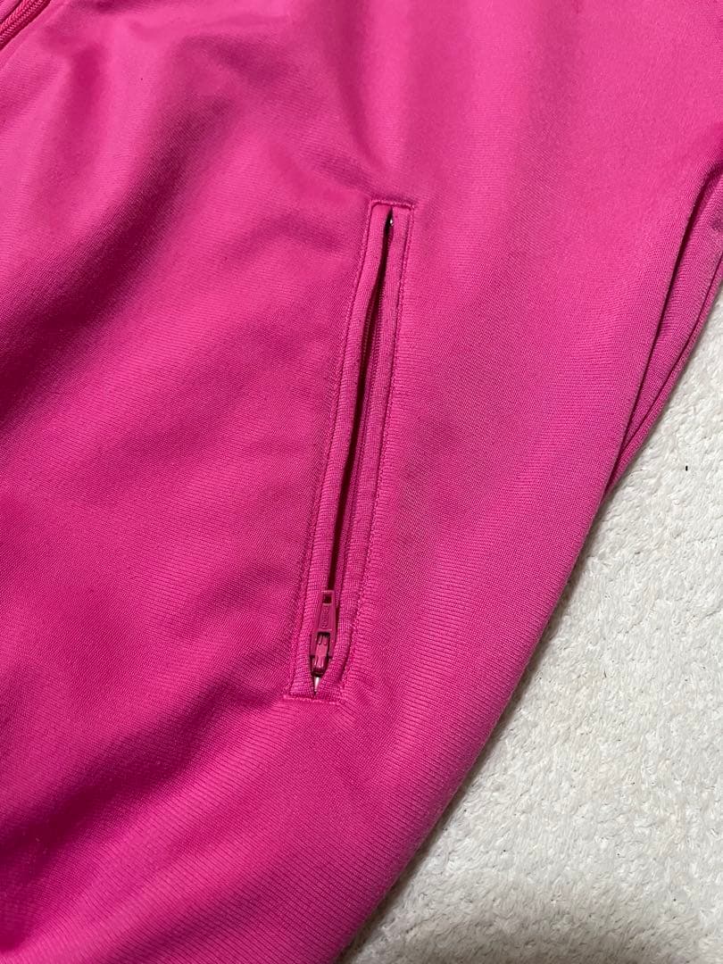 色◎ 00s adidas トラックジャケット　ピンク　XL ファイヤーバード