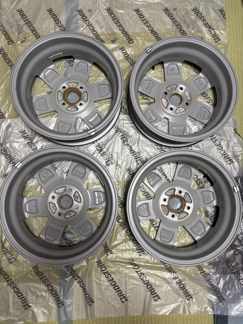 クリサ様用①【美品】ダイハツタフト 15インチ純正アルミホイール4本セット
